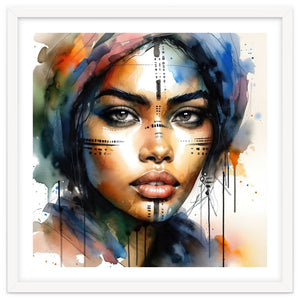 Tribal Muse Portrait by Chromatic Fusion Studio