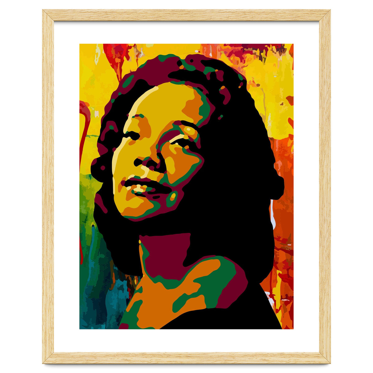 Coretta Scott King Colorful Abstract Art 2