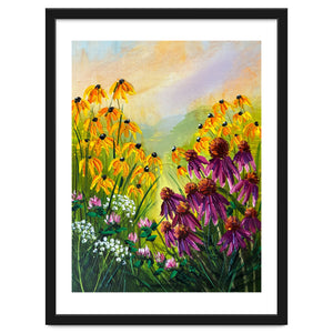 Impasto Wildflower Meadow Painting by artistic