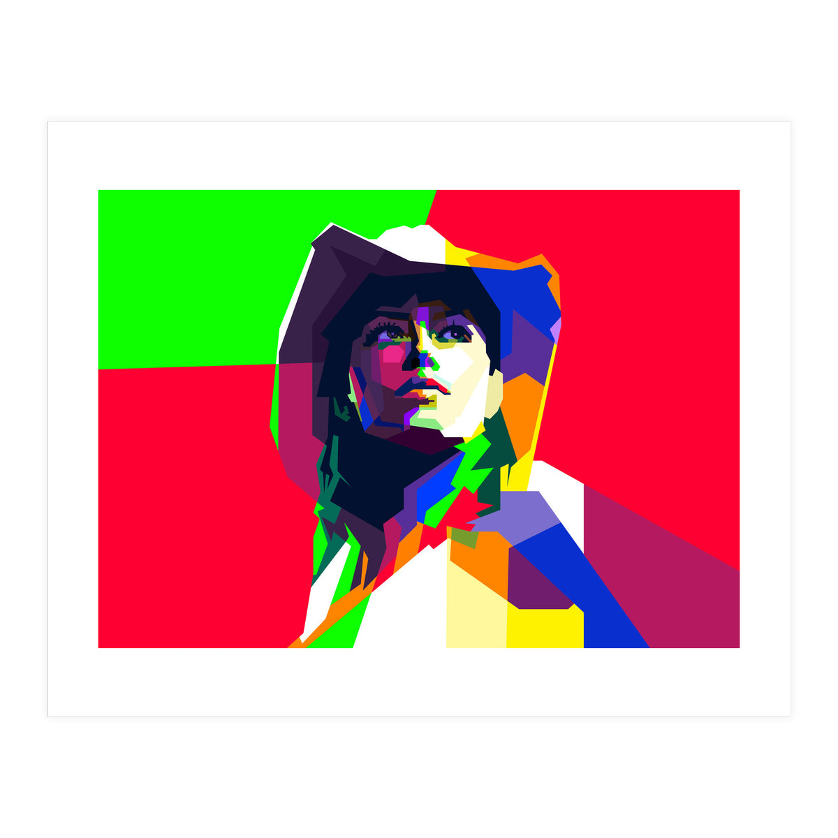 Jessica Biel American Actress WPAP Illustration Trending Now (Print Only)