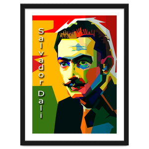 Salvador Dali Maestro Painting In Pop Art WPAP by Artkreator