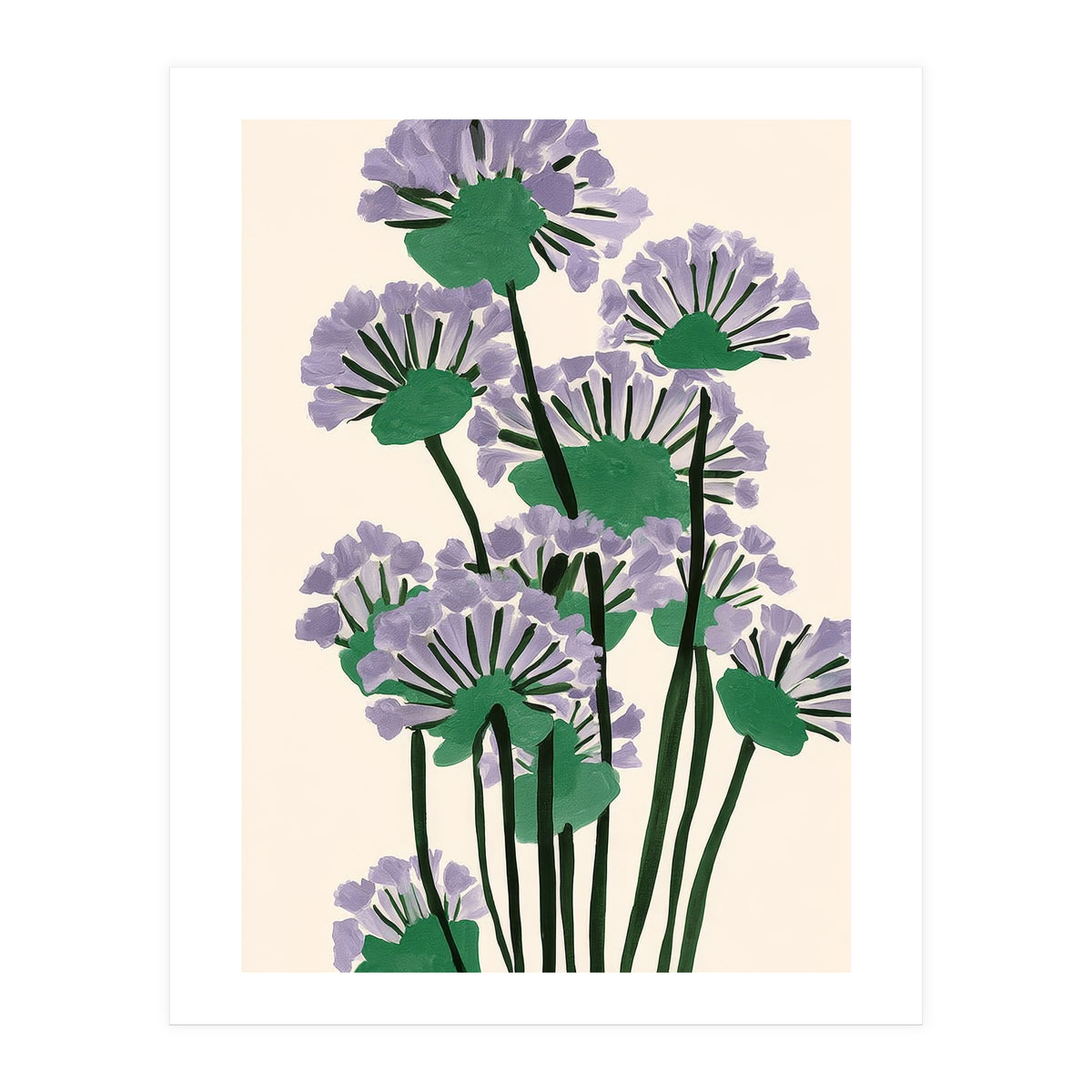 Modern Lavender Garden (Print Only)