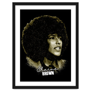 Vintage Elaine Brown American Prison Activist by taurungka