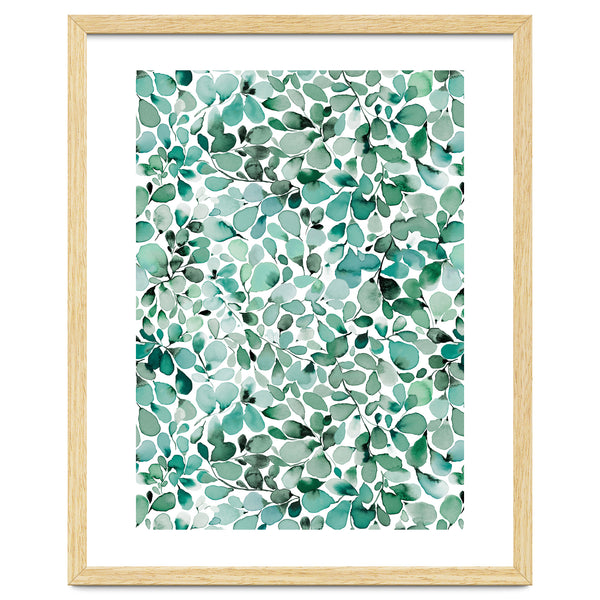Leaffy Eucalyptus Botanical Leaves Green