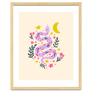 Lunar Snake - lavander and cream by Wackapacka
