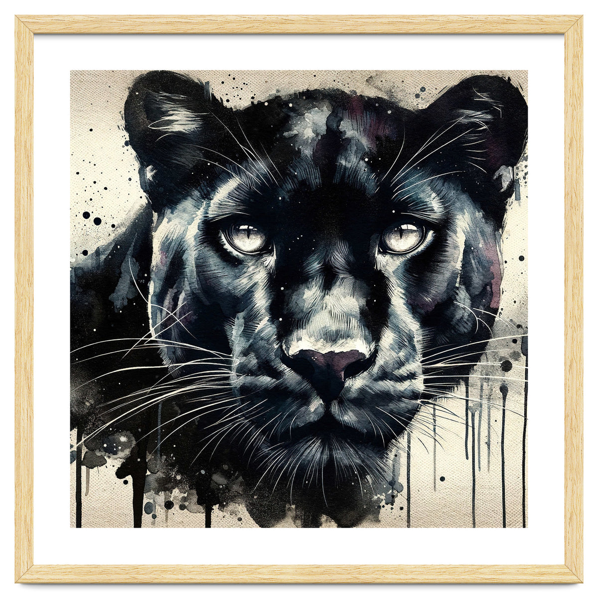 Watercolor Panther