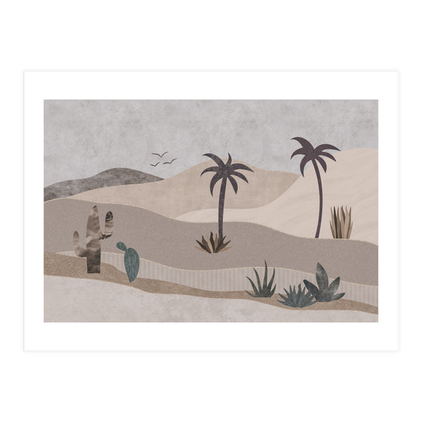 Abstract Landscape Calm Oasis (Print Only)