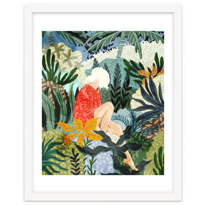 The Distracted Reader | Mindfulness Solo Travel | Bohemian Jungle Botanical Mood | Nature Book Lady by 83 Oranges