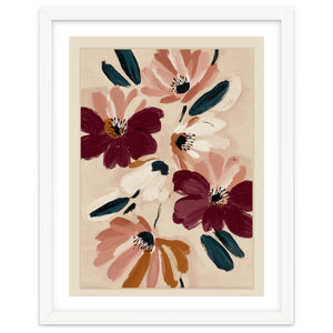 Blush And Wine Blossoms I by Branka Kodžoman