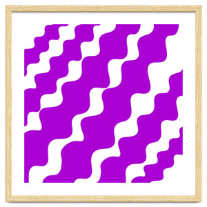 Purple Wavy Pattern by Baobab print store