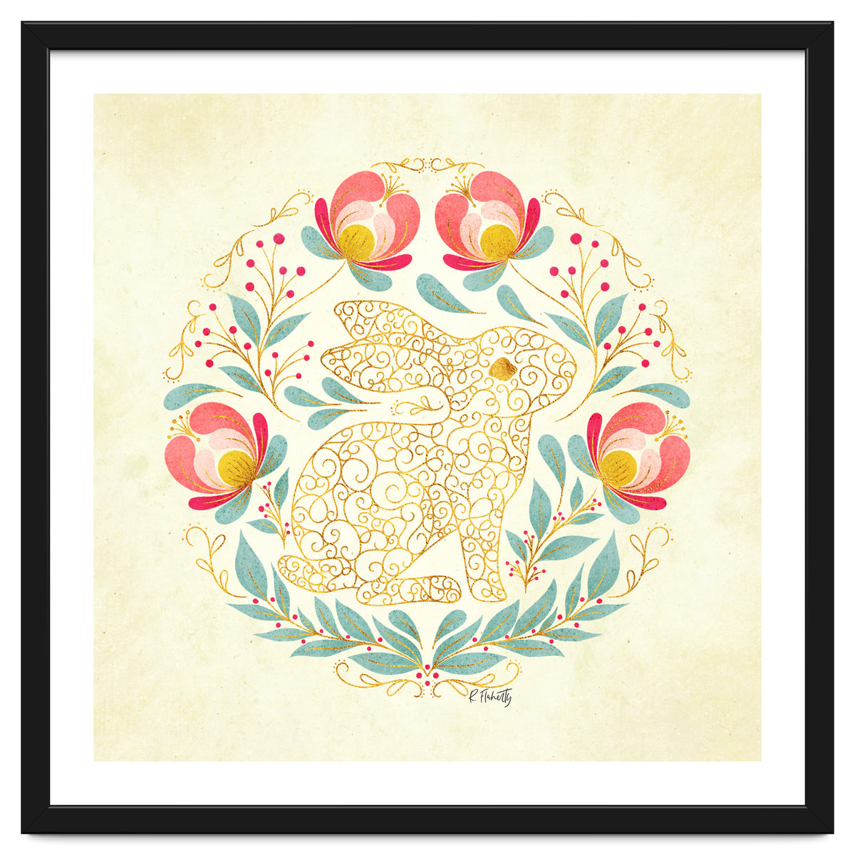 Folk Art Rabbit