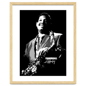 Cannonball Adderley American Jazz Saxophonist in Grayscale by taurungka