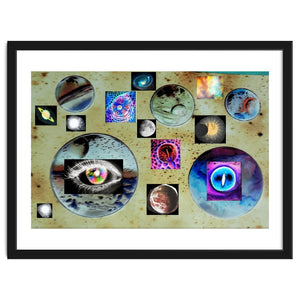 Cosmos Planet Invert Collage Universe Design by Neelam