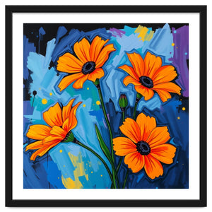 Orange Flowers by Caramel