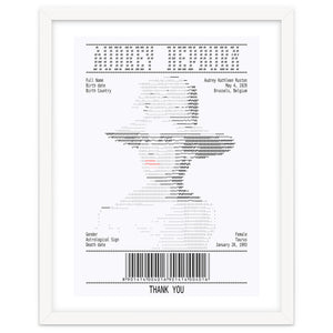 Receipt Art Audrey Hepburn by Doa Project