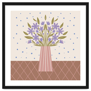 Flower Vase Mocha Mousse by Wackapacka