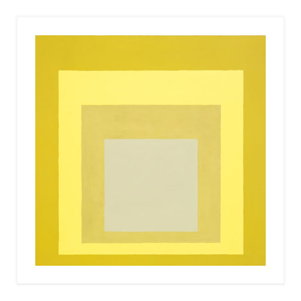 JOSEF ALBERS - HOMAGE TO THE SQUARE YELLOW WHITE (Print Only)
