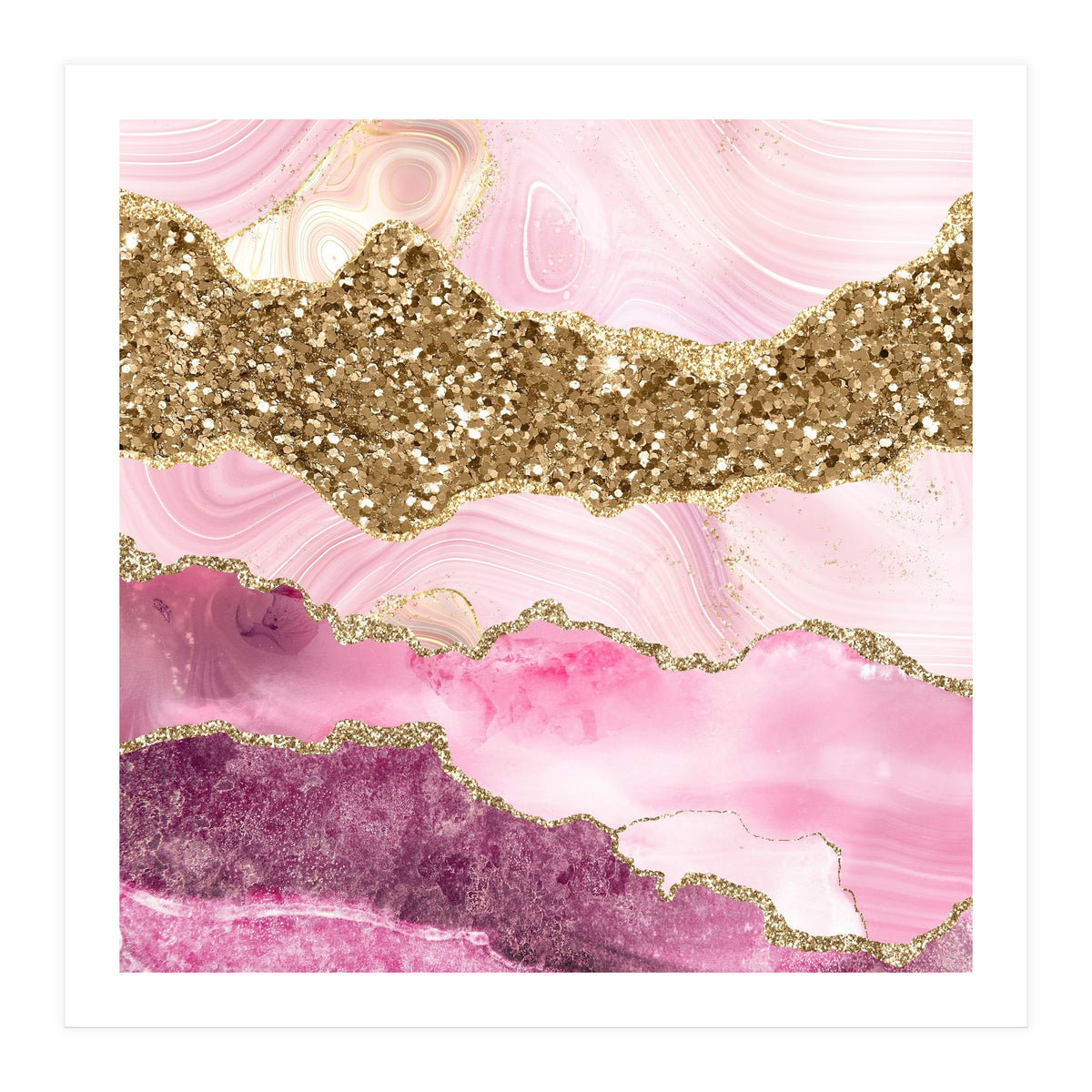 Agate Glitter Dazzle Texture 18 (Print Only)