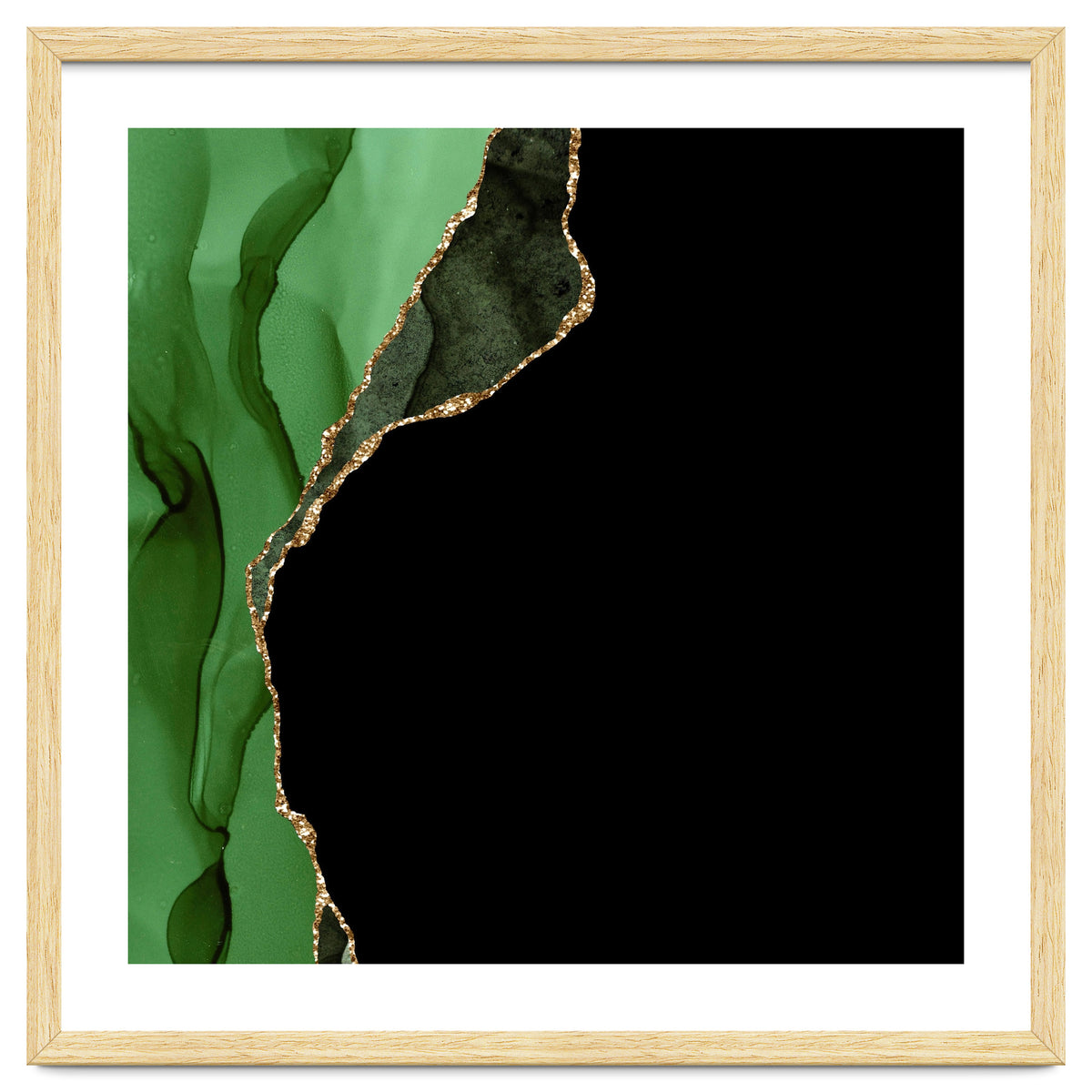 Green & Gold Agate Texture 09