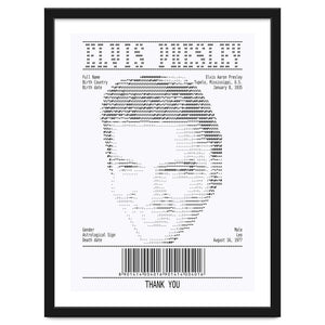 Receipt Art Elvis Presley by Doa Project
