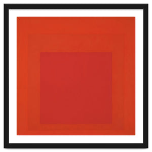 JOSEF ALBERS - HOMAGE TO THE SQUARE RED by TimelessArtworks