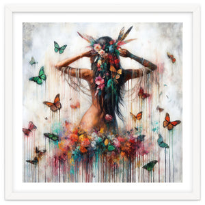 Floral Butterfly Reverie by Chromatic Fusion Studio