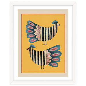 Striped Bird Pair II by Branka Kodžoman