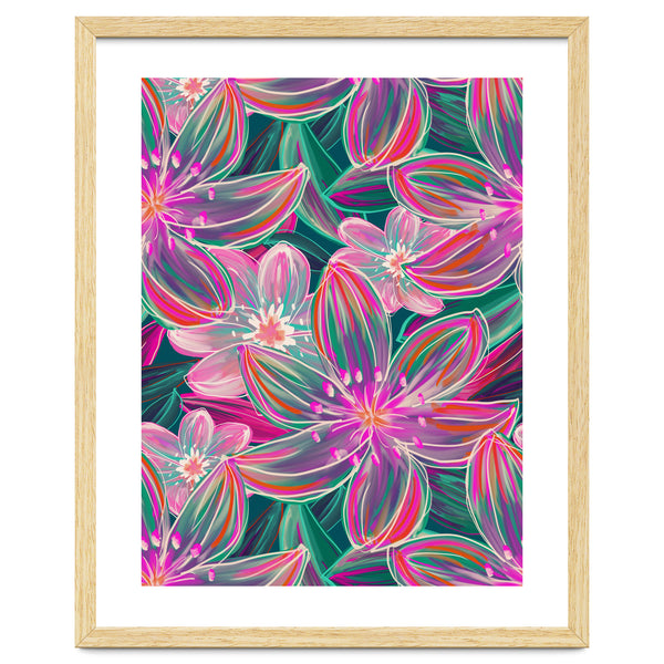 Fluo Bloom Purple & Emerald
