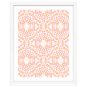Peachy Marbled Tiles by DesigndN