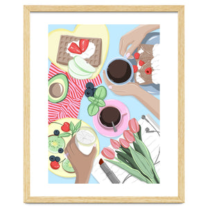 Girl Dinner Table by Lisen Vennesland