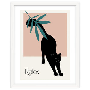 Relax cat - Botanical life by natural neutral