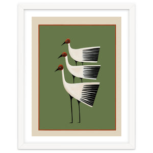 Striped Bird Trio I by Branka Kodžoman