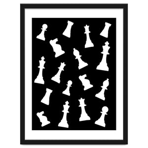 Chess Game Pieces by Baobab print store
