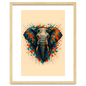 Elephant Animal Watercolor by Agus Creative
