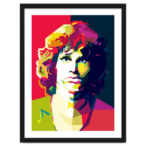 Jim Morrison Legendary Rock Pop Art WPAP by Artkreator