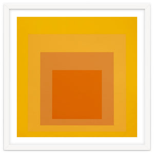 JOSEF ALBERS - HOMAGE TO THE SQUARE YELLOW ORANGE 2. HIGH RESOLUTION by TimelessArtworks