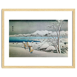 SNOW LANDSCAPE - JAPANESE ENGRAVING - 19TH CENTURY. by Album
