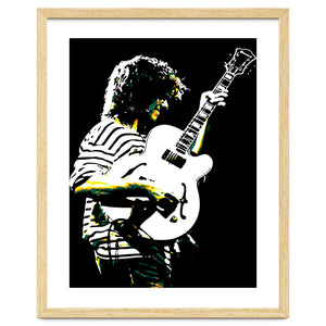 Pat Metheny American Jazz Guitarist Legend in Pop Art by taurungka