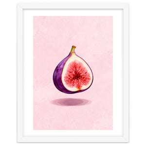 Fresh Figs, Watercolor Fruit, Mediterranean Still Life by neeteshdsgn