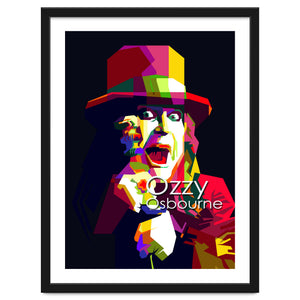 Ozzy Osbourne Metal Classic Rock Pop Art WPAP by Artkreator
