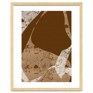 Brown Abstract Minimalist by Yuli Saputra