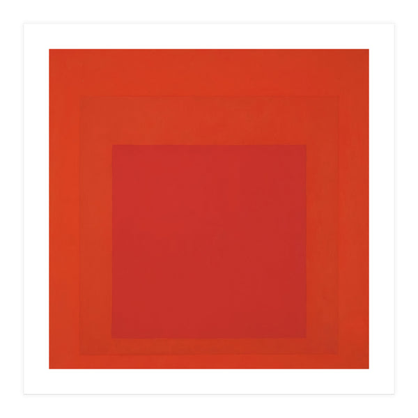 JOSEF ALBERS - HOMAGE TO THE SQUARE RED (Print Only)