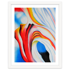 Georgia O’Keeffe – Music, Pink and Blue (1918) | Abstract Modernist Harmony of Color and Emotion by TimelessArtworks