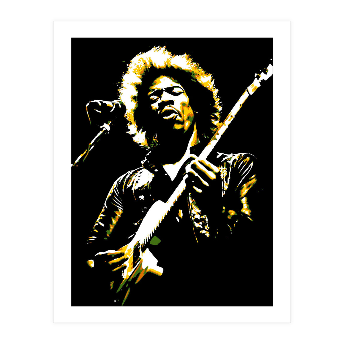 Jimi Hendrix in Pop Art (Print Only)