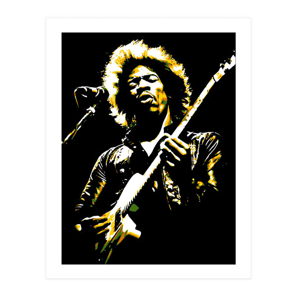 Jimi Hendrix in Pop Art (Print Only)