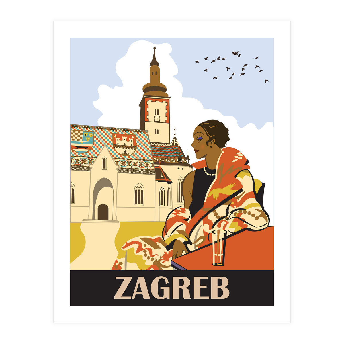 Zagreb, Croatia (Print Only)