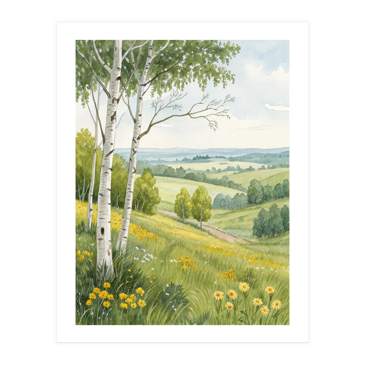 Summer Meadow Serenity (Print Only)