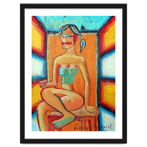Mujer En La Silla 16 by Diego Manuel Rodriguez