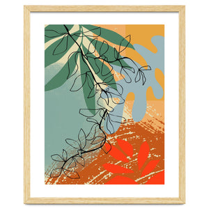 Abstract Leaves Close Up 2 by Annick