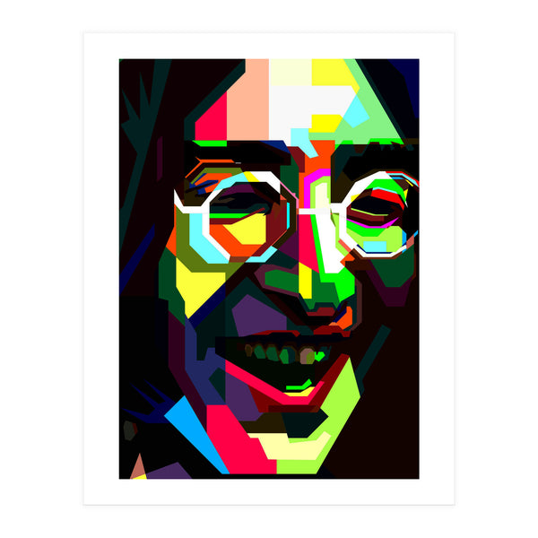 John Lennon Legend Pop Art Wpap Print Only Art Print By Artkreator